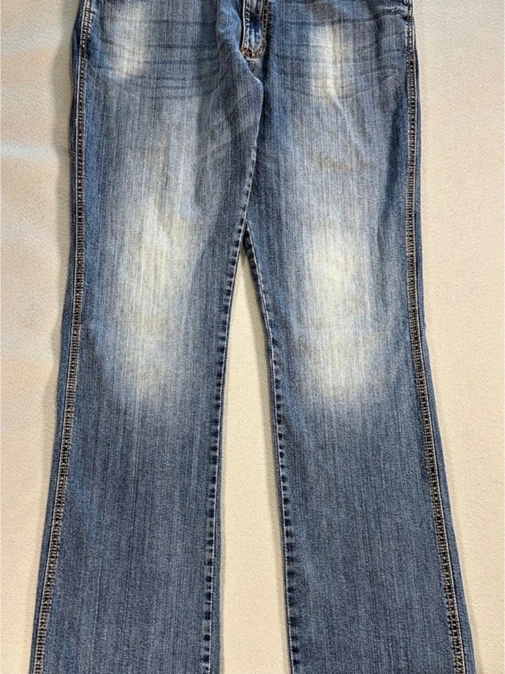 Wrangler Retro Slim Fit Bootcut Jeans 36x38 Light Wash (Fits 36.5" Inseam)